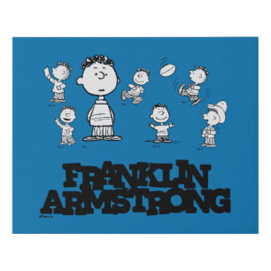 Peanuts Franklin Armstrong Faux Canvas Print