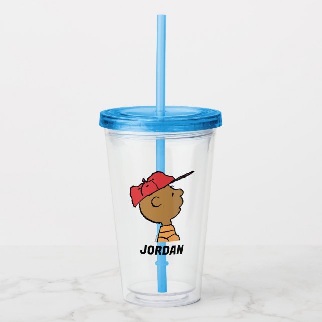 Peanuts | Franklin Baseball Cap Acrylic Tumbler (Front)