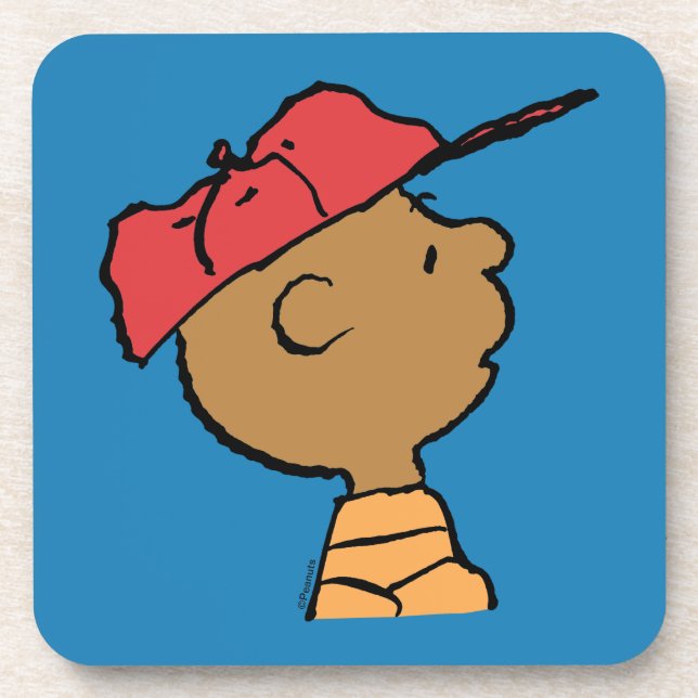 Peanuts | Franklin Baseball Cap Beverage Coaster (Front)