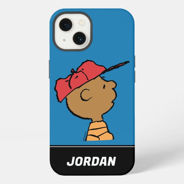 Peanuts | Franklin Baseball Cap Iphone Case (Back)