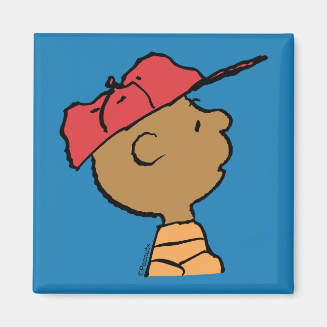 Peanuts | Franklin Baseball Cap Magnet (Front)