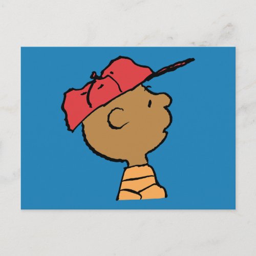 Peanuts  Franklin Baseball Cap Postcard