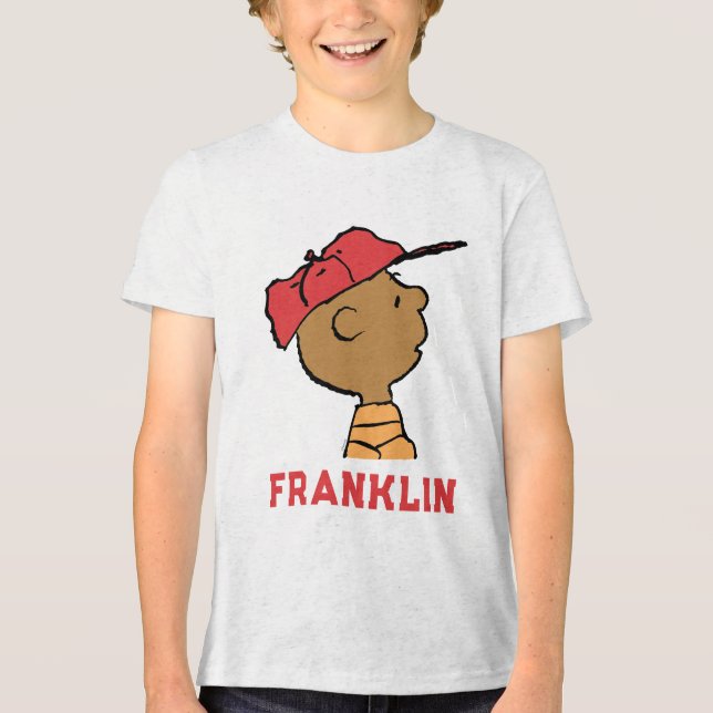Peanuts | Franklin Baseball Cap Tri-Blend Shirt (Front)