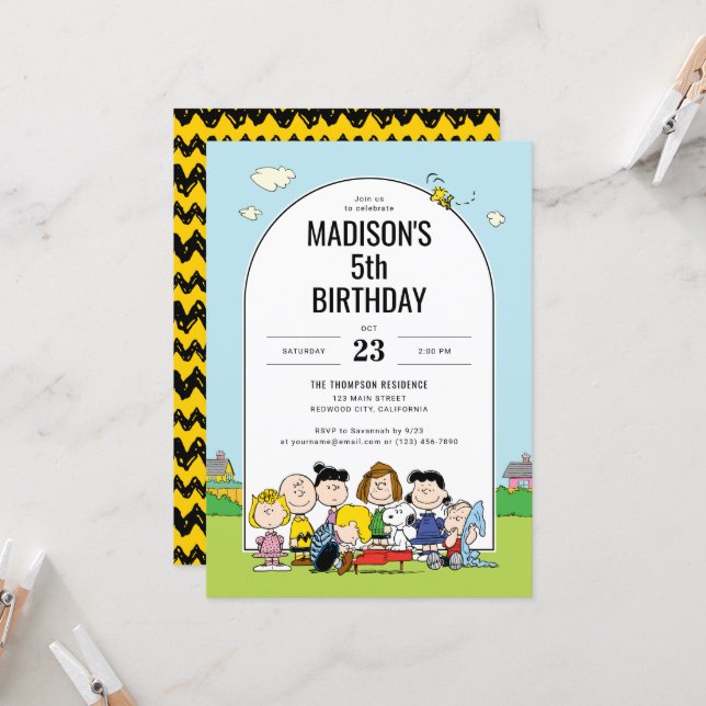 Peanuts | Franklin Birthday Invitation