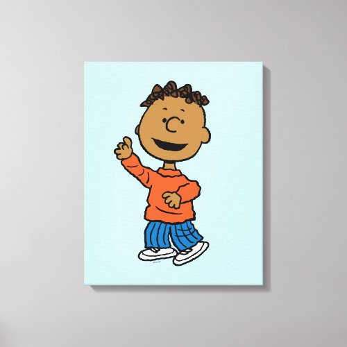 Peanuts  Franklin Canvas Print