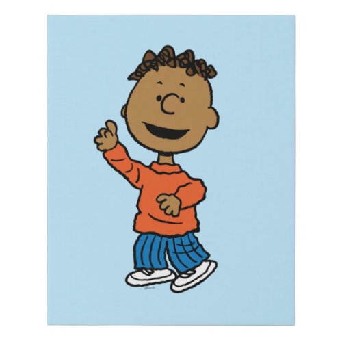 Peanuts  Franklin Faux Canvas Print