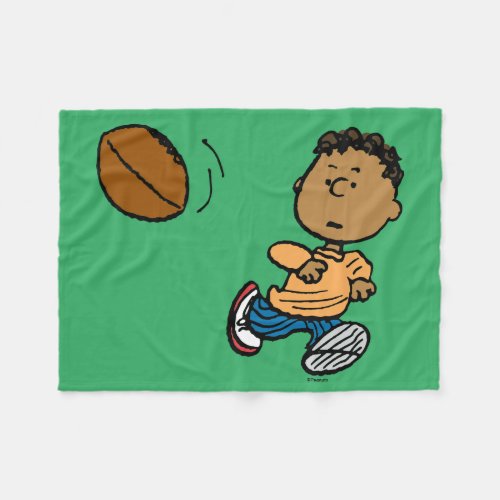 Peanuts  Franklin Football Fleece Blanket
