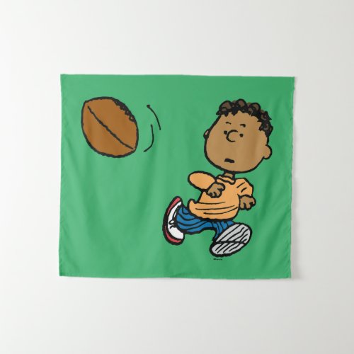 Peanuts  Franklin Football Tapestry