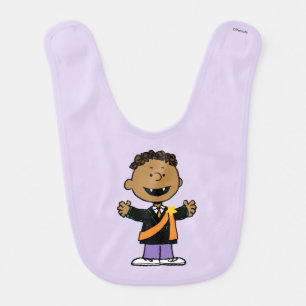 Peanuts Franklin Halloween Vampire Baby Bib