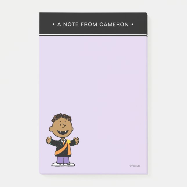 Peanuts | Franklin Halloween Vampire Post-it Notes (Front)