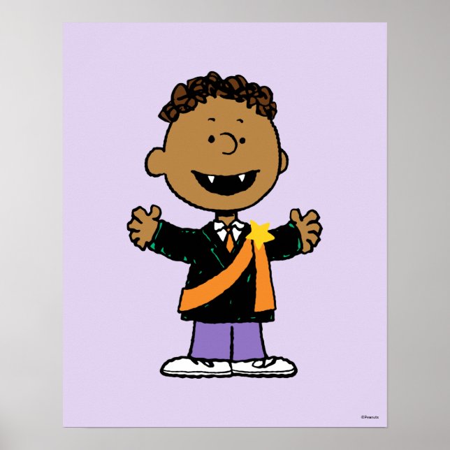 Peanuts | Franklin Halloween Vampire Poster (Front)