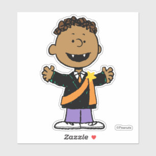Peanuts Franklin Halloween Vampire Sticker