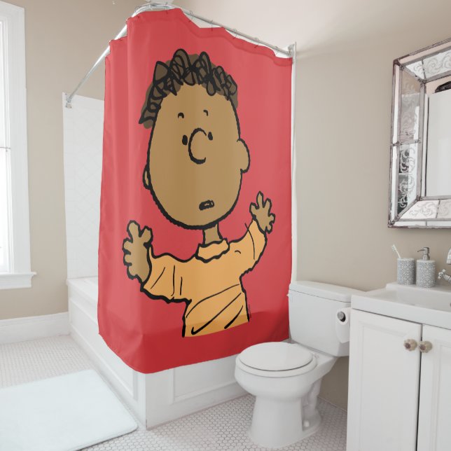 Peanuts | Franklin Look Shower Curtain (In Situ)