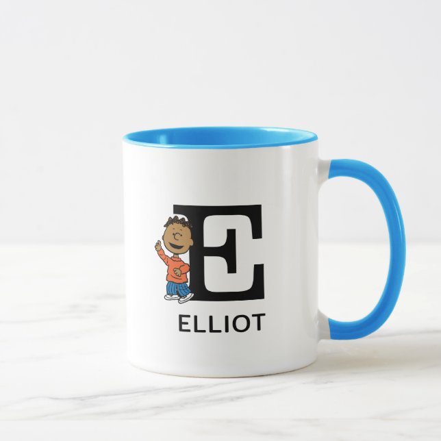 Peanuts | Franklin Name & Monogram E Mug (Right)