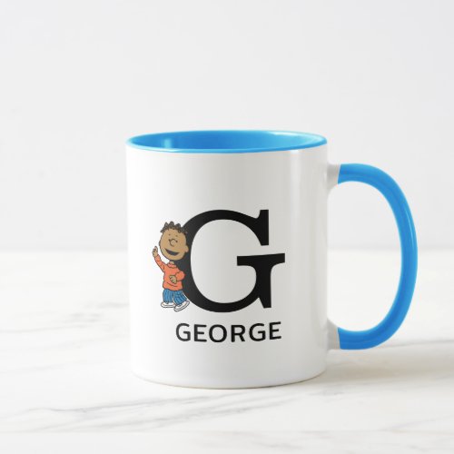 Peanuts  Franklin Name  Monogram G Mug