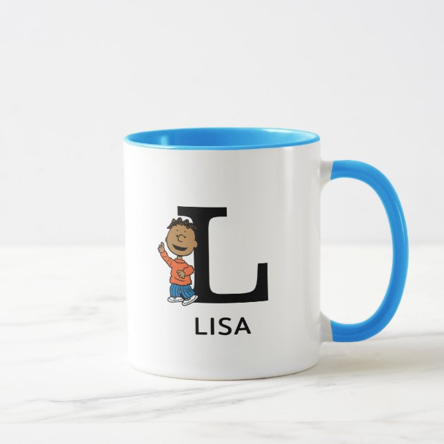 Peanuts | Franklin Name & Monogram L Mug (Right)