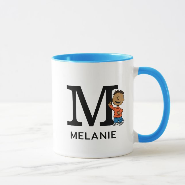 Peanuts | Franklin Name & Monogram M Mug (Right)