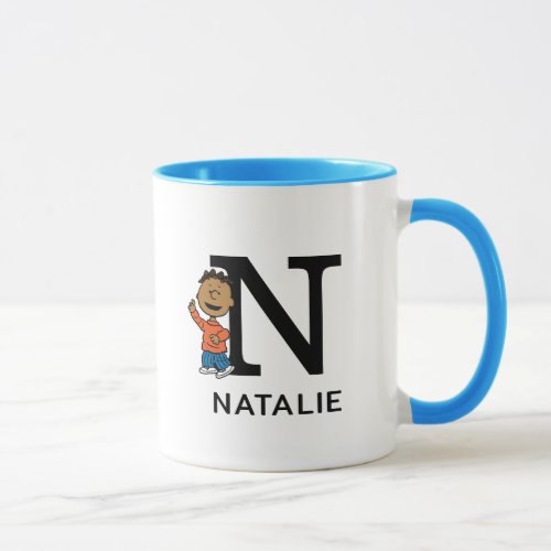 Peanuts  Franklin Name  Monogram N Mug