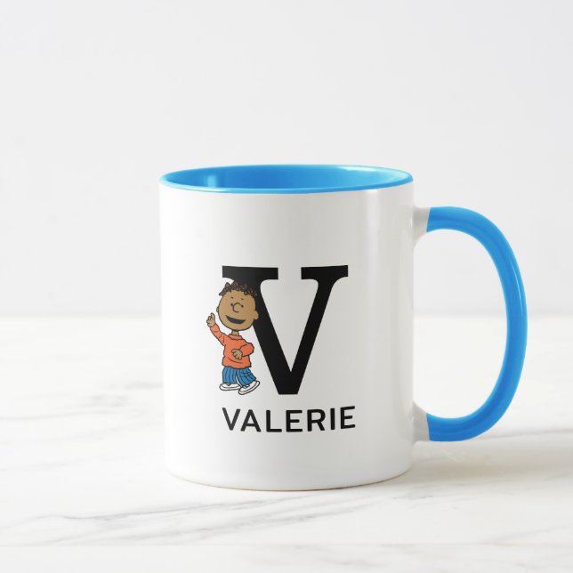 Peanuts | Franklin Name & Monogram V Mug (Right)