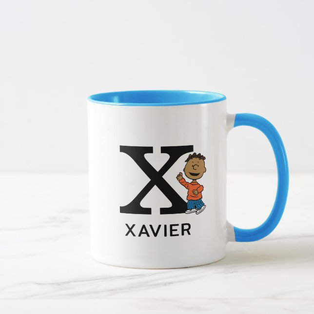 Peanuts | Franklin Name & Monogram X Mug (Right)