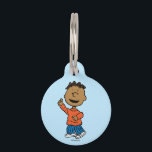 Peanuts | Franklin Pet ID Tag<br><div class="desc">Franklin is a fellow student with Peppermint Patty and Marcie and a friend of Charlie Brown.</div>