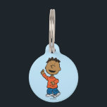 Peanuts | Franklin Pet ID Tag<br><div class="desc">Franklin is a fellow student with Peppermint Patty and Marcie and a friend of Charlie Brown.</div>
