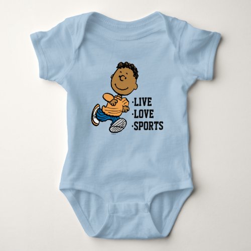 Peanuts  Franklin Running Baby Bodysuit