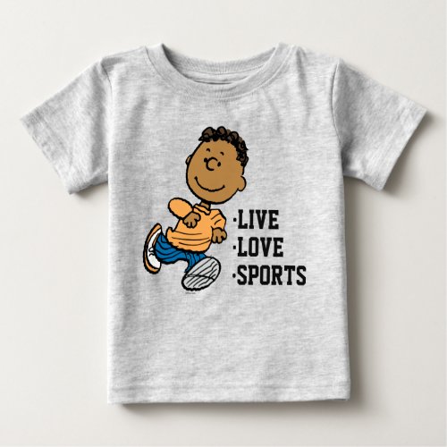 Peanuts  Franklin Running Baby T_Shirt