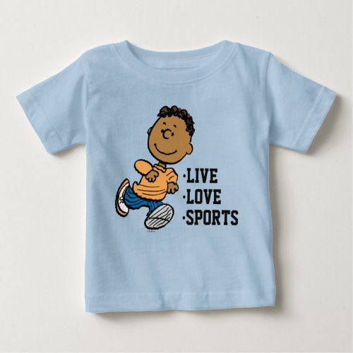 Peanuts  Franklin Running Baby T_Shirt