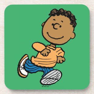 Peanuts Franklin Running Beverage Coaster