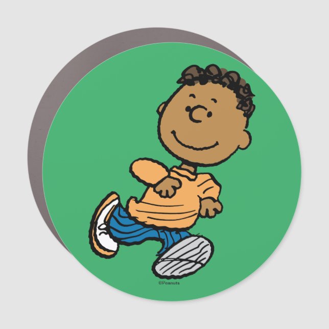 Peanuts | Franklin Running Car Magnet (Front)