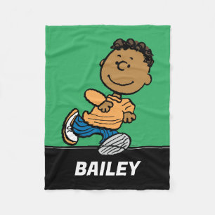 Peanuts Franklin Running Fleece Blanket