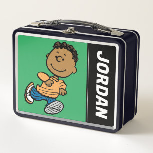 Peanuts   Franklin Running Metal Lunch Box