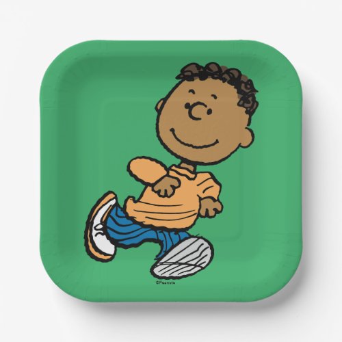 Peanuts  Franklin Running Paper Plates