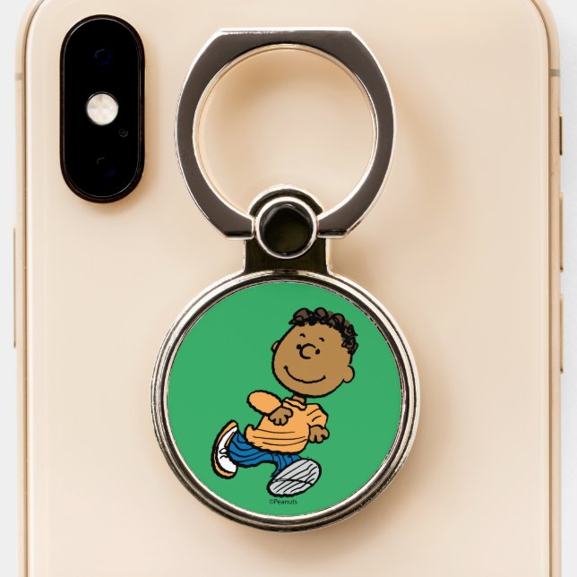 Peanuts | Franklin Running Phone Ring Stand (Close Up)