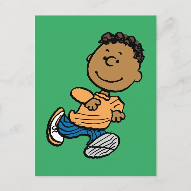 Peanuts | Franklin Running Postcard (Front)