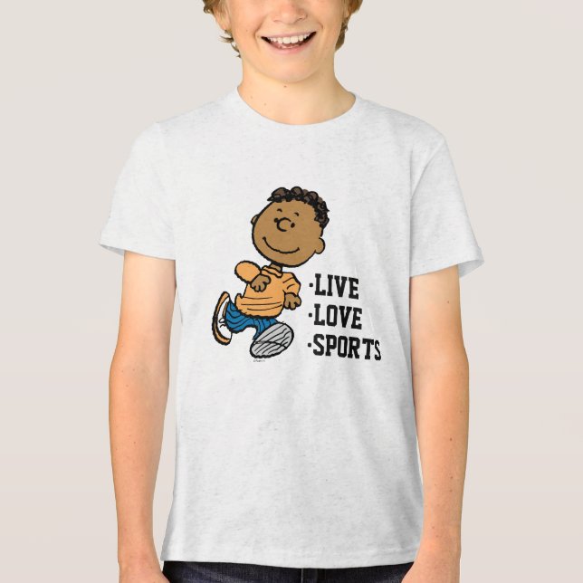 Peanuts | Franklin Running Tri-Blend Shirt (Front)