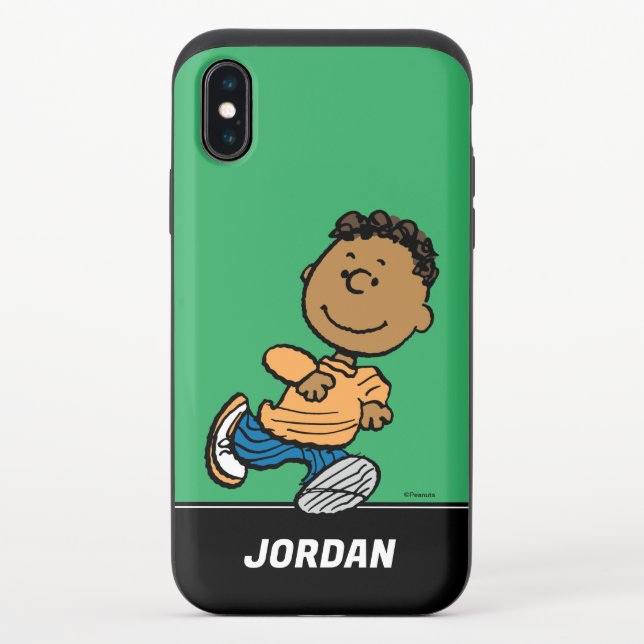 Peanuts | Franklin Running Uncommon iPhone Case (Back)