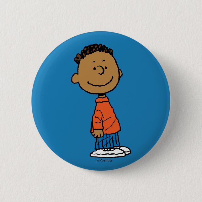 Peanuts | Franklin Smile Button (Front)