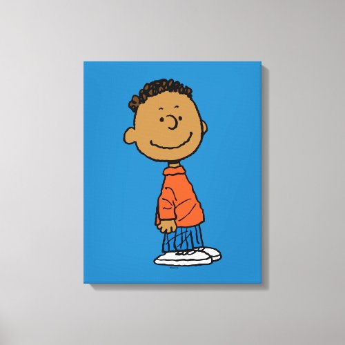 Peanuts  Franklin Smile Canvas Print