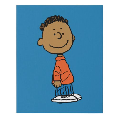 Peanuts  Franklin Smile Faux Canvas Print