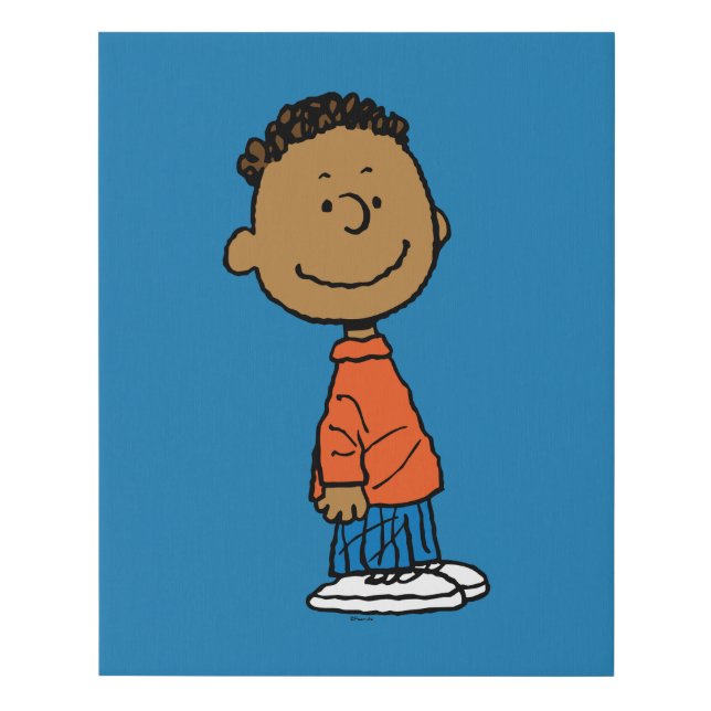 Peanuts | Franklin Smile Faux Canvas Print (Front)