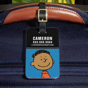 Peanuts Franklin Smile Luggage Tag