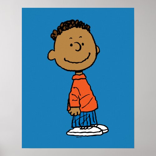 Peanuts  Franklin Smile Poster