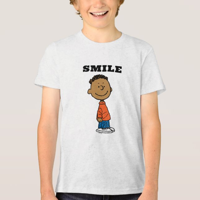 Peanuts | Franklin Smile Tri-Blend Shirt (Front)