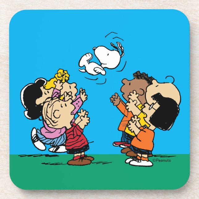 Peanuts | Friends Fun Beverage Coaster (Front)