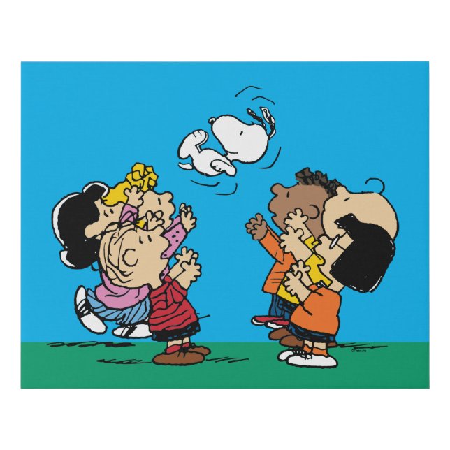 Peanuts | Friends Fun Faux Canvas Print (Front)