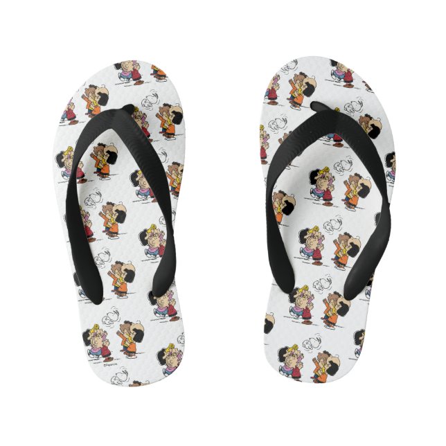 Peanuts | Friends Fun Kid's Flip Flops (Footbed)