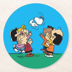 Peanuts Friends Fun Round Paper Coaster