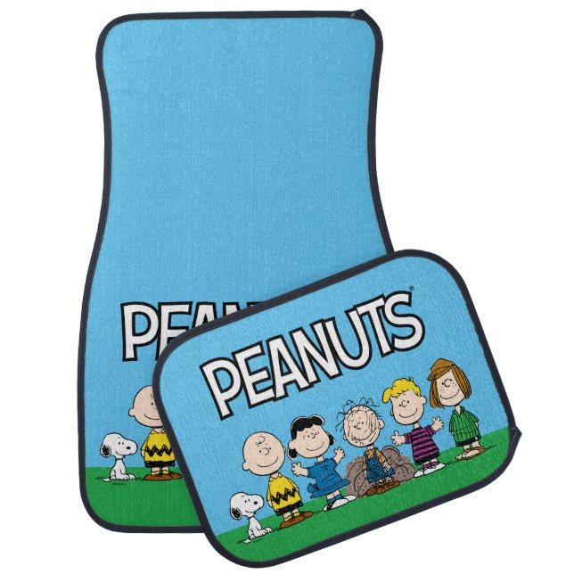Peanuts Friends In A Row Car Floor Mat (Set)